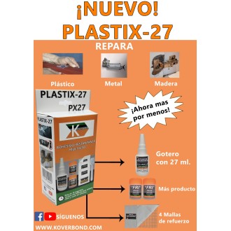 PLASTIX-27 PEGAMENTO PARA REPARAR CUALQUIER TIPO DE...